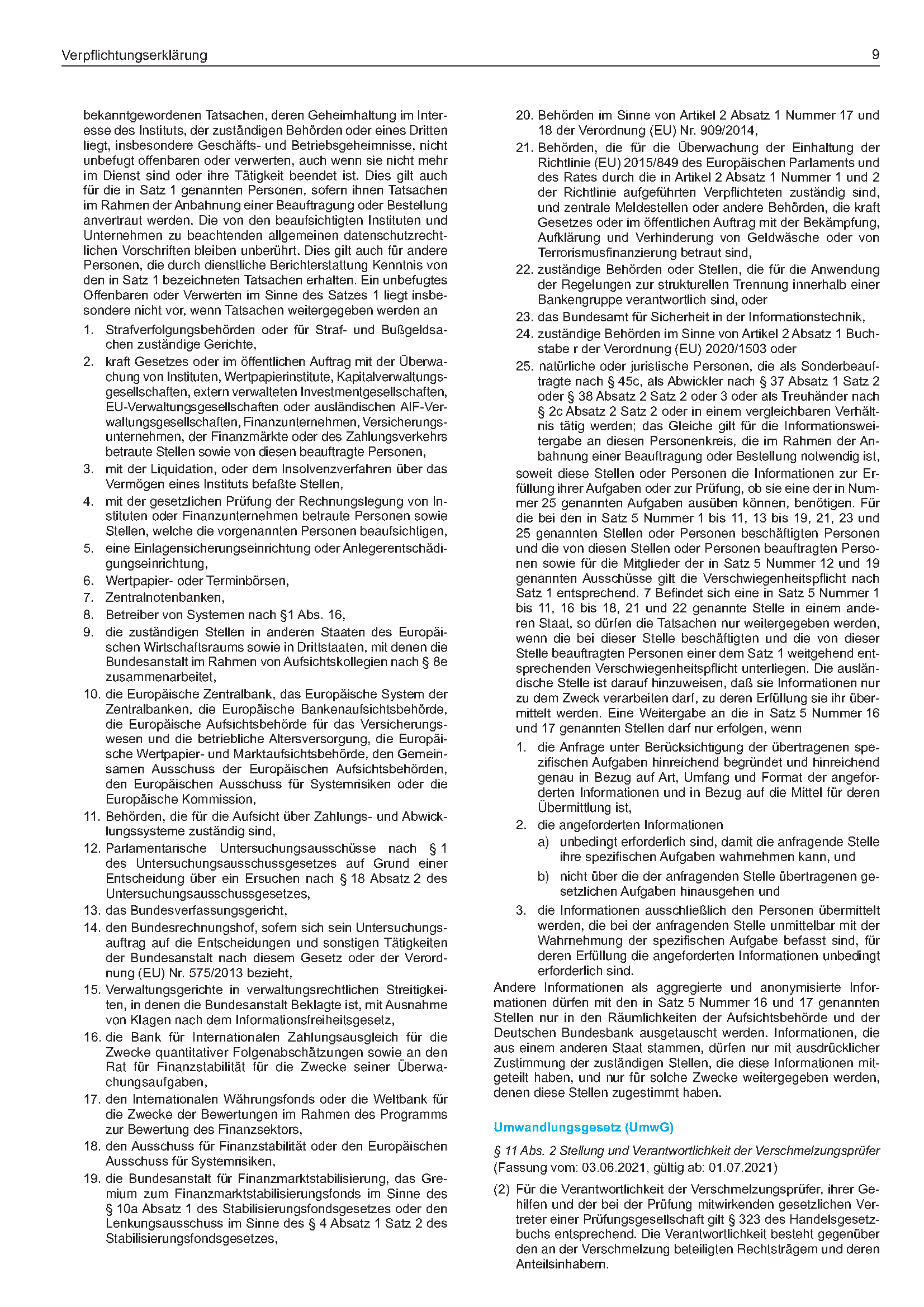 Verpflichtungserklärung zur Verschwiegenheit